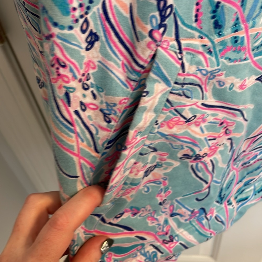 Lilly Pulitzer Multicolor Zip-Up Popover Top - Picture 7 of 14